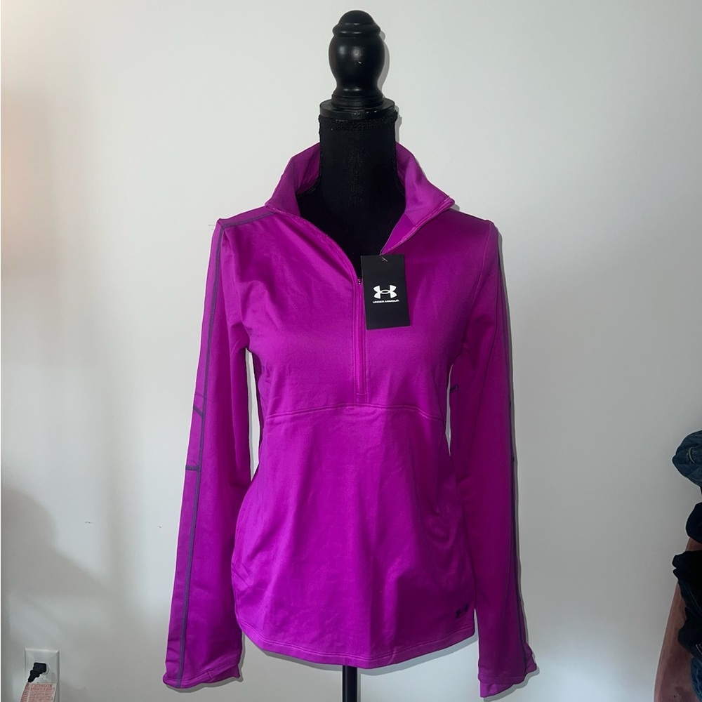 Under Armour Women's Purple Quarter-Zip Top